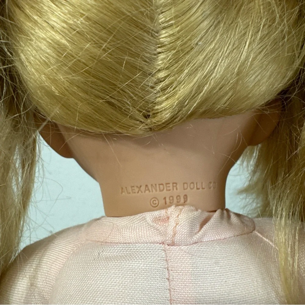 Alexander Doll Co 14” Blonde Vinyl Doll 1999 Vintage Pigtails‎ Sleepy Eyes